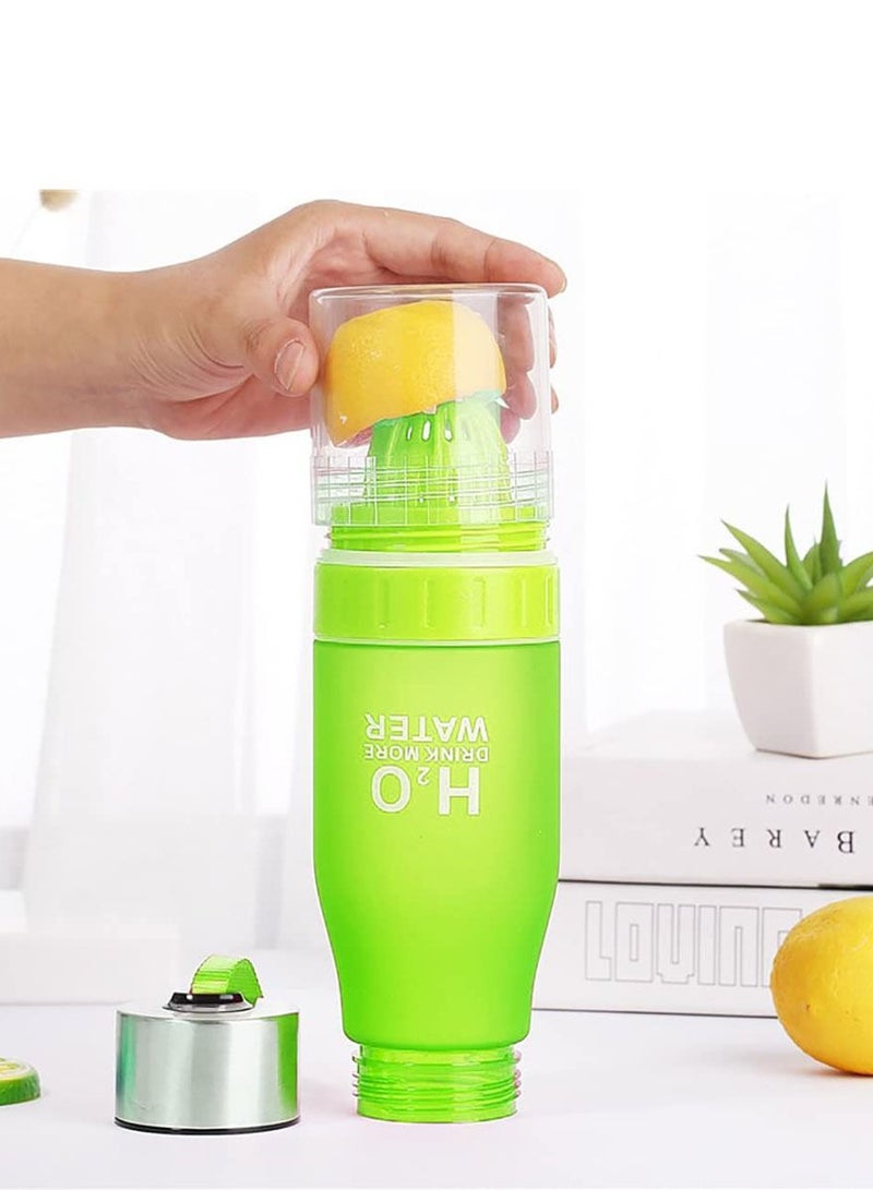 Generic Water Bottle For Healthy and Stylish Lifestyle, Gym Water Bottle, Yoga Workout Water Bottle, Perfect For Detox Water, Healthy Drinks, Fitness, Travel, 650 ml Fruit Infuser Bottle With Carrying Strap  - Image 2