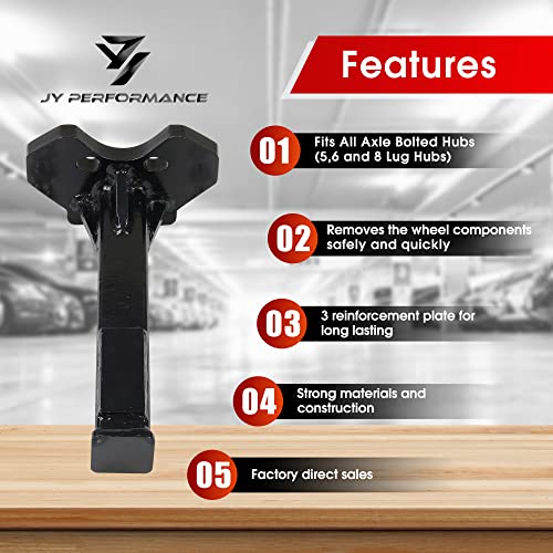 JY PERFORMANCE 8629 Wheel Bearing Hub Removal Tool Kit Universal Replace for ATD Tools, Remove All Axle Bolt Hubs - 5, 6 & 8 Lug Hubs Buster Puller - Image 3