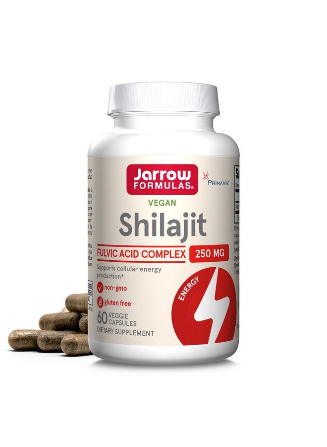 Jarrow Formulas® Shilajit 250 mg, Dietary Supplement, Shilajit Acid Complex for Cellular Energy Production, 60 Veggie Capsules, 60 Day Supply - Image 1