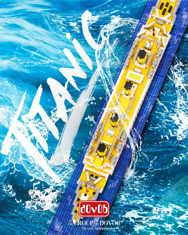 dOvOb Micro Mini Blocks Titanic Model Building Set with 2 Figure, 1872 Piece Mini Bricks Toy, Gift for Adults and Kids - Image 4