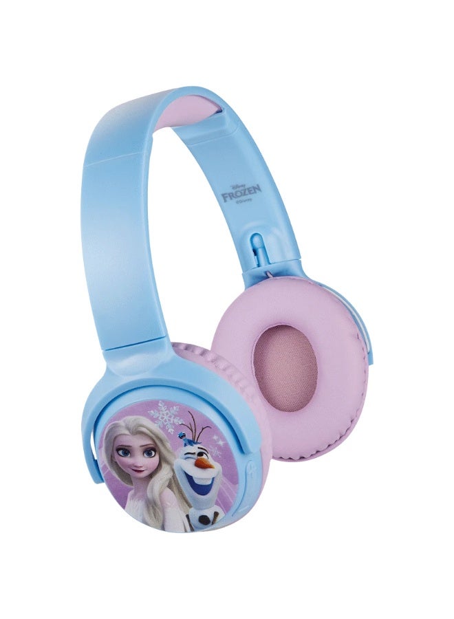 ديزني سماعات رأس ستيريو لاسلكية للأطفال من Disney Frozen بتقنية Bluetooth – مدة تشغيل 13 ساعة، ميكروفون مدمج، مدخل AUX - Image 1