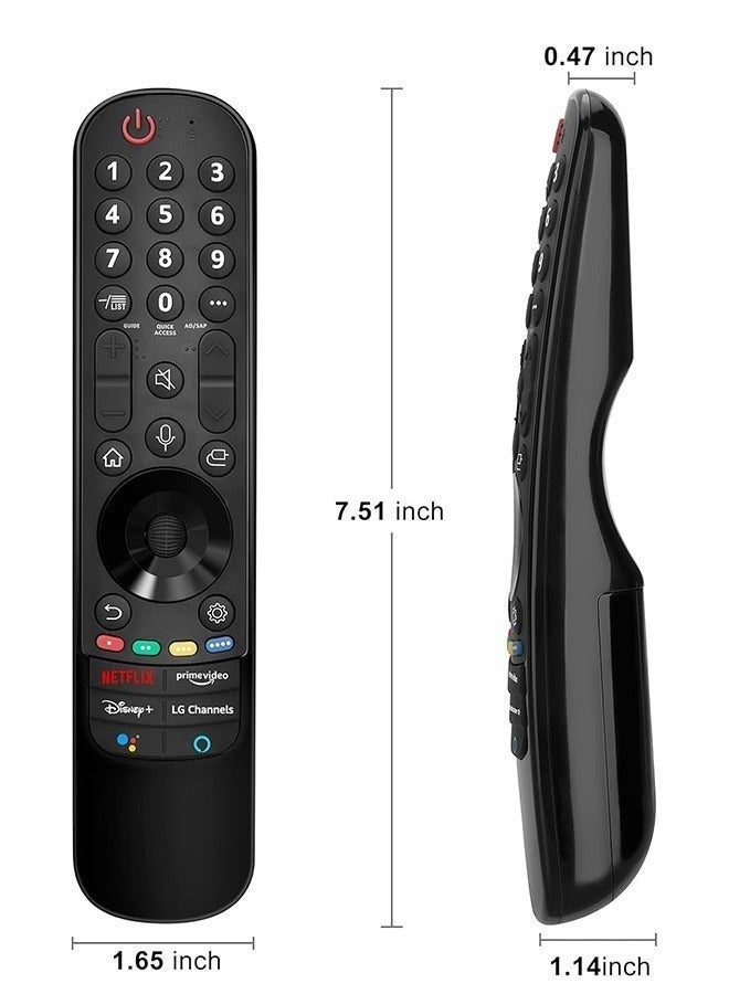 كيلا جهاز تحكم عن بعد سحري لتلفزيون LG الذكي مع مؤشر ووظيفة صوتية متوافق مع تلفزيون LG UHD OLED QNED NanoCell 4K 8K الذكي 2021/2022/2023 - Image 2