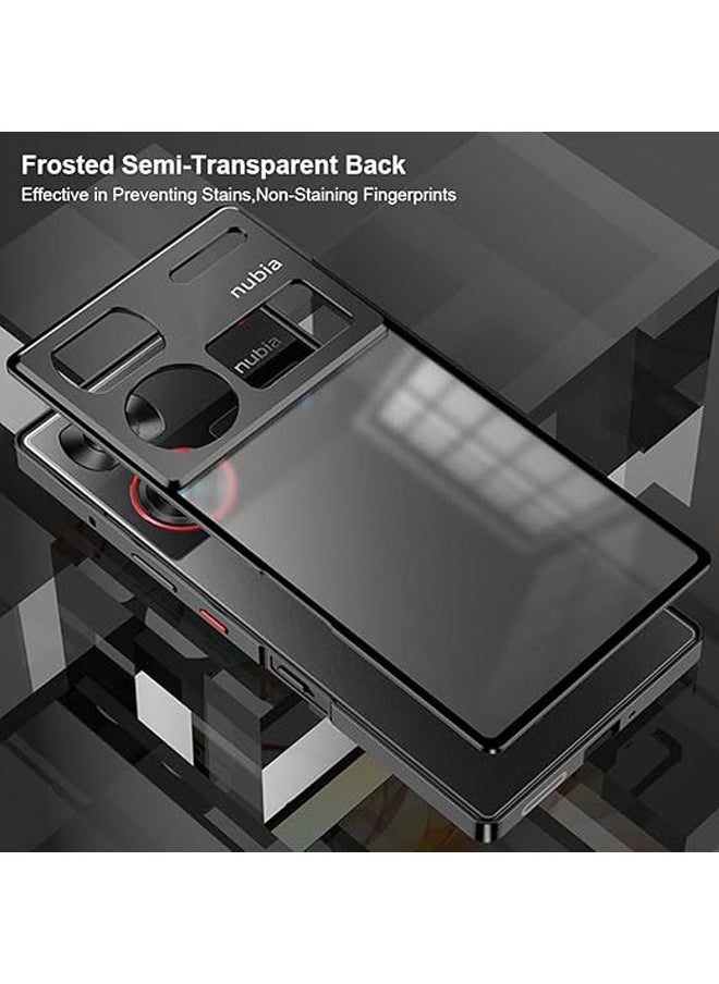 General The phone case is compatible with Nubia Z60 Ultra 5G with screen protector, metal frame + PC matte surface, back cover with shockproof camera protection  - Image 3