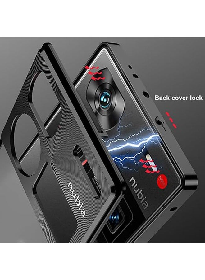 General The phone case is compatible with Nubia Z60 Ultra 5G with screen protector, metal frame + PC matte surface, back cover with shockproof camera protection  - Image 4