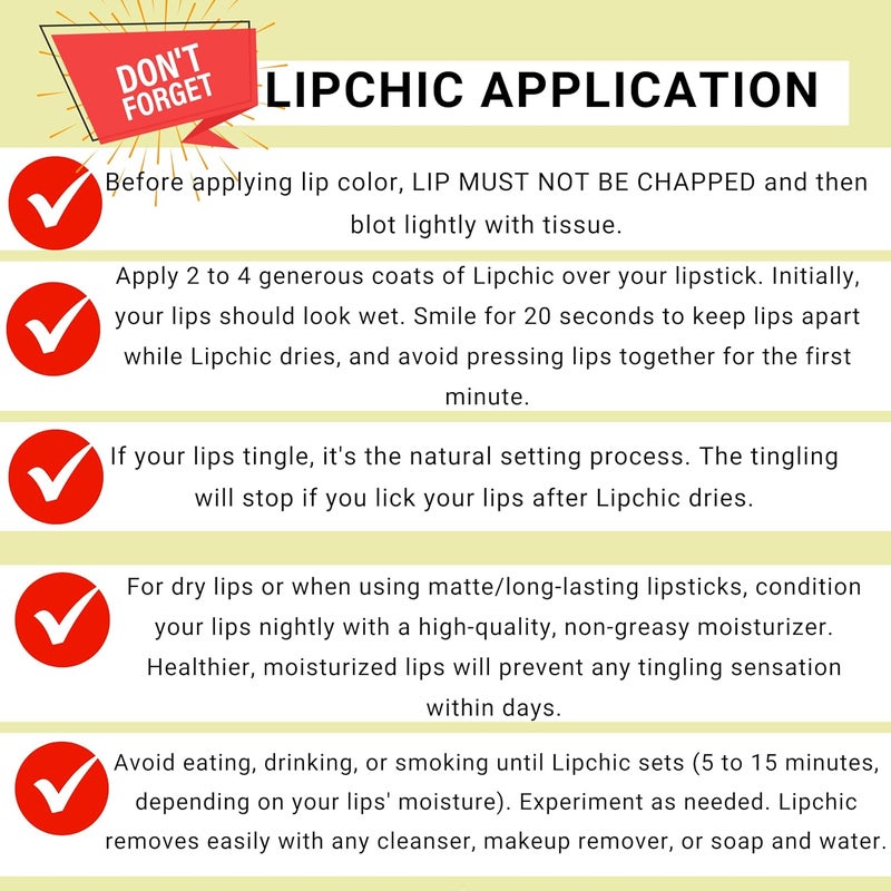 Lip Chic By Ella Lipchic Lipstick Sealers Value Pack - 6 Pieces - Image 3