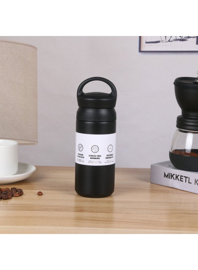 Harajuku Style Portable Vacuum Cup Men And Women Stainless Steel Convenient Coffee Cup Office Water Cup With Lid Portable Cup