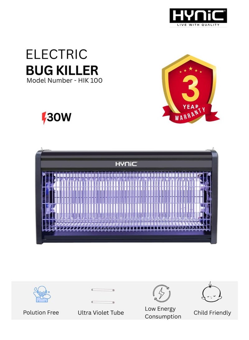Hynic 30W Electric Bug Zapper - Indoor & Outdoor Waterproof Fly Killer - 360° UV Light Mosquito Gnat Trap - Chemical-Free Pest Control for Home, Patio, and Garden - Image 1