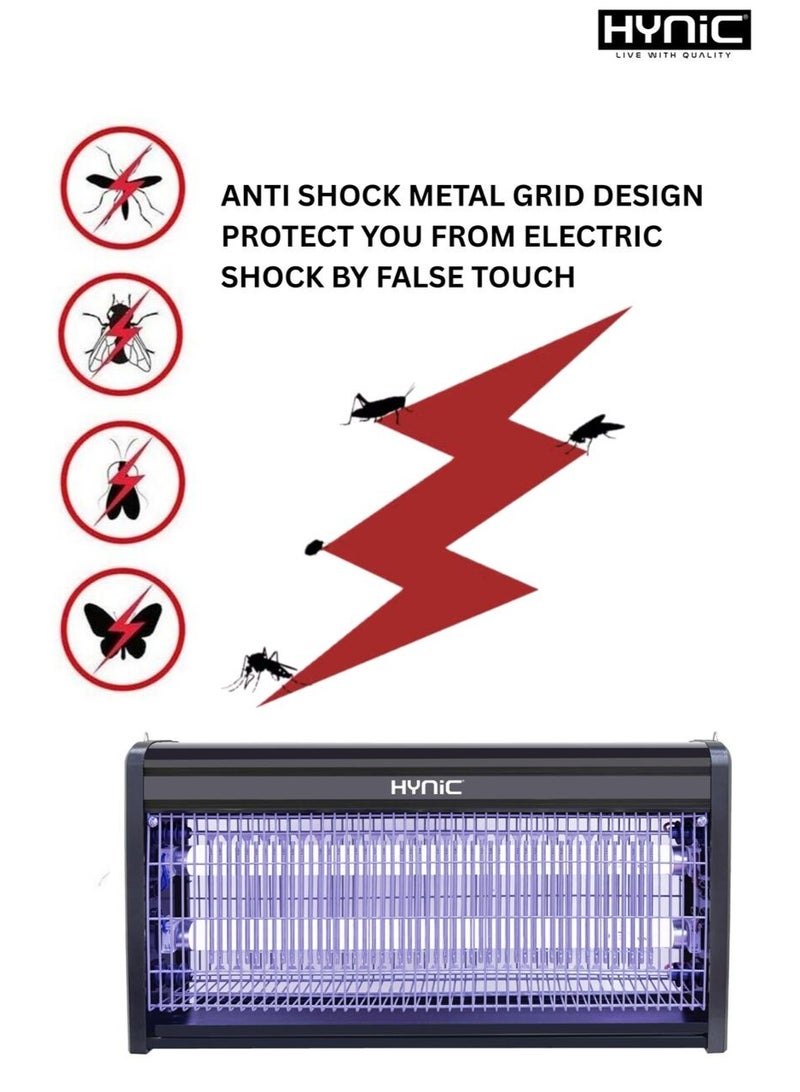 Hynic 30W Electric Bug Zapper - Indoor & Outdoor Waterproof Fly Killer - 360° UV Light Mosquito Gnat Trap - Chemical-Free Pest Control for Home, Patio, and Garden - Image 2
