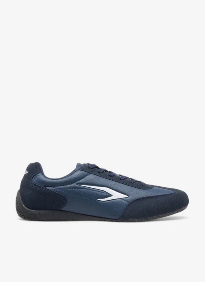 Dash NAVY Men's Logo Detail Sneakers with Lace-Up Closure for Men | Best Price UAE
