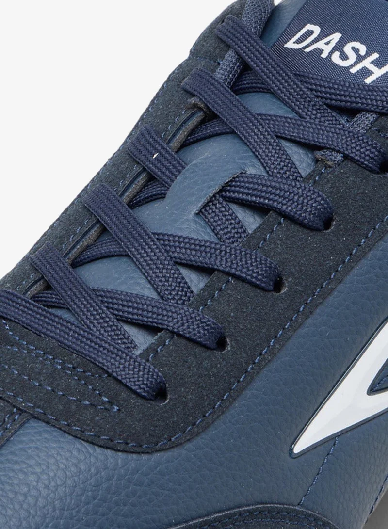 Dash NAVY Men's Logo Detail Sneakers with Lace-Up Closure for Men | Best Price UAE