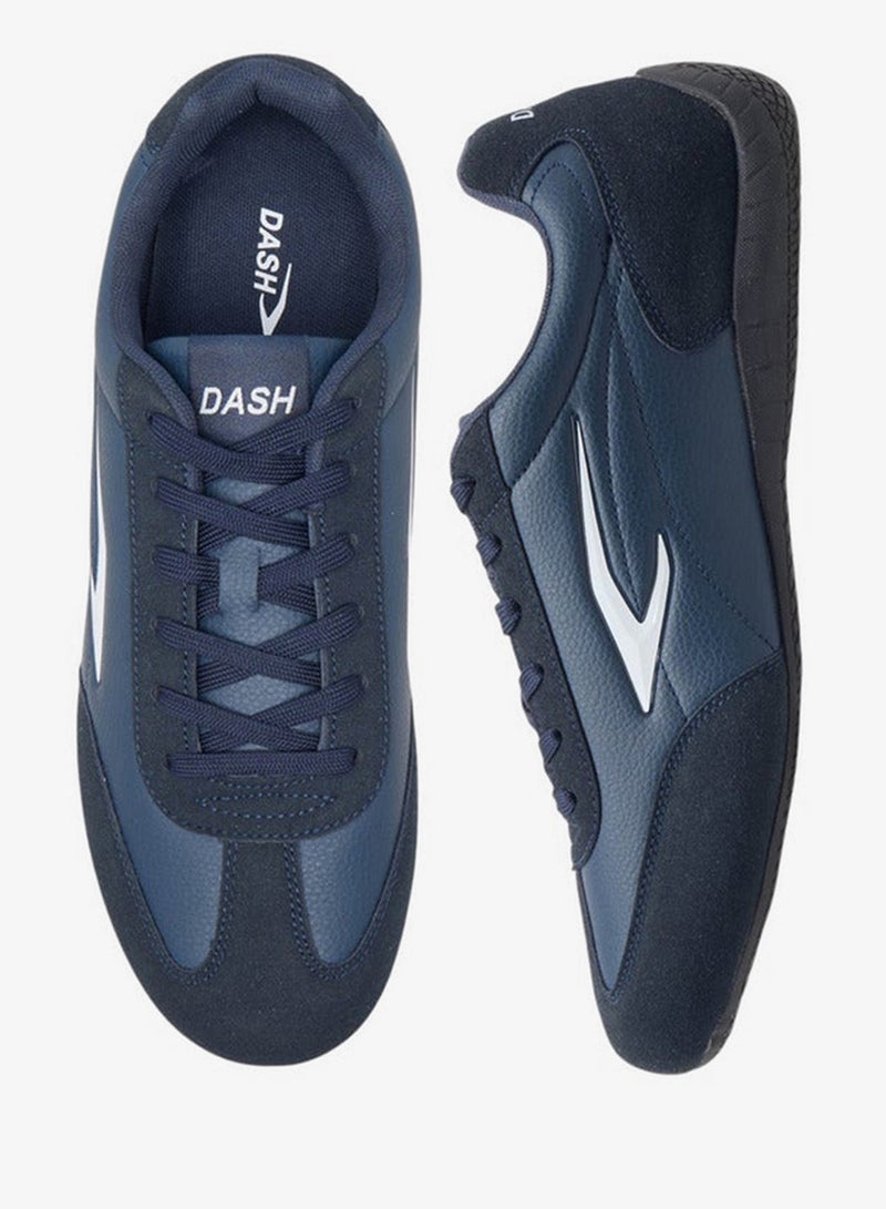 Dash Men's Logo Detail Sneakers with Lace-Up Closure - Image 1