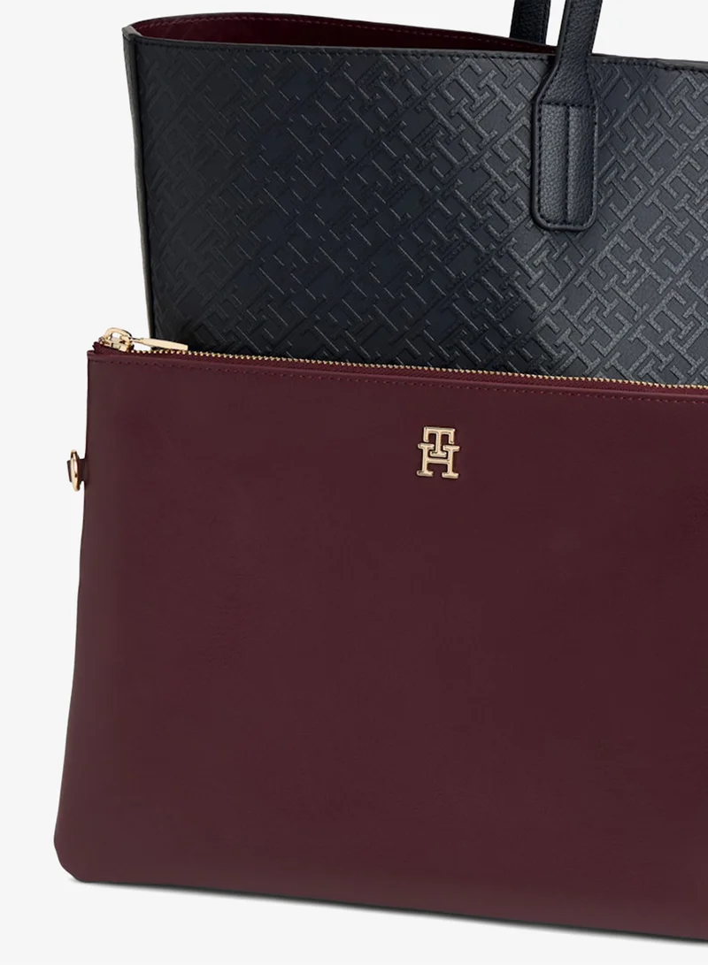 TOMMY HILFIGER Hilfiger Icon Embossed Tote Bag