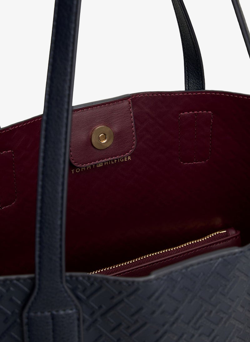 TOMMY HILFIGER Hilfiger Icon Embossed Tote Bag - Image 4