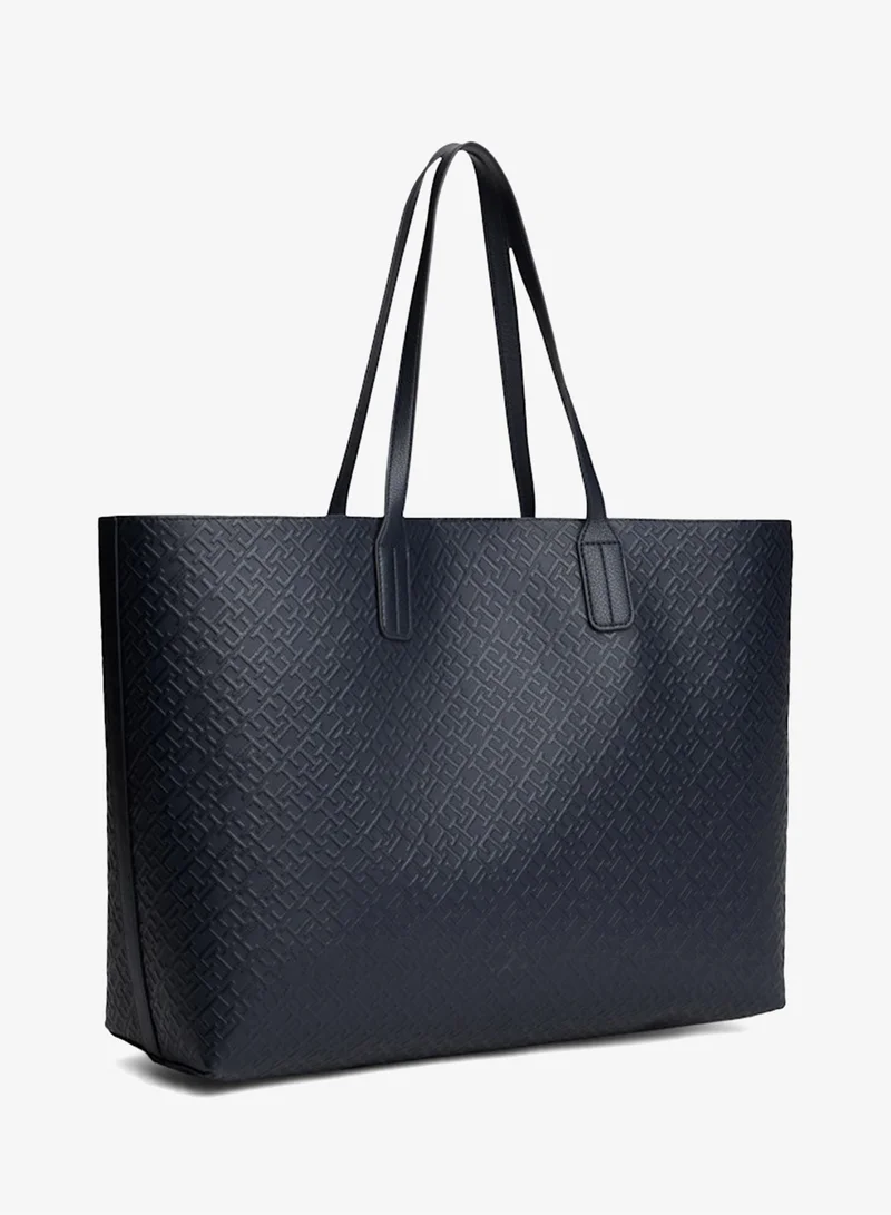 TOMMY HILFIGER Hilfiger Icon Embossed Tote Bag