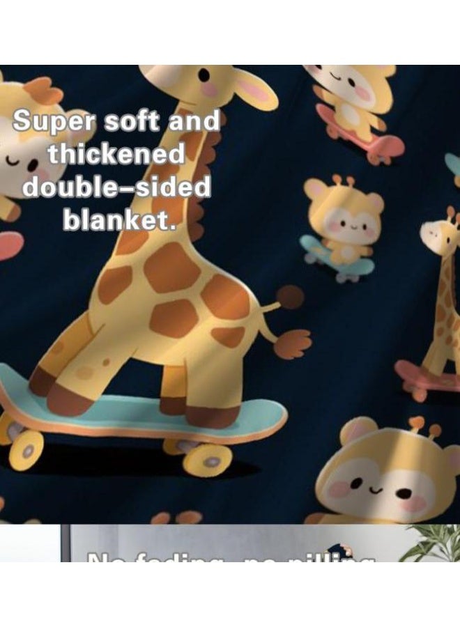 عام بطانية رقيقة من الفانيلا (حرارة ومريحة، ومناسبة للنوم واستخدام اللعبة والغبار والرمل) 150 سم * 200 سم - 307 - Image 5