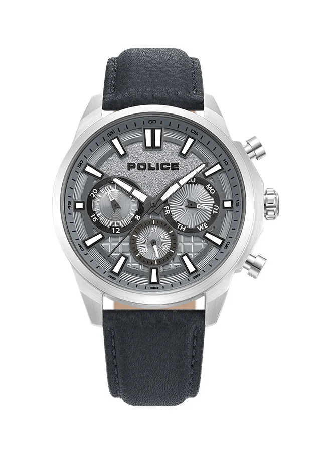 بوليس Rangy Gents Chronograph Watch With Grey Dial & Cool Grey Strap -PEWJF0021001