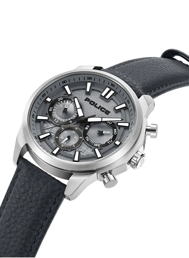 POLICE Rangy Gents Chronograph Watch With Grey Dial & Cool Grey Strap -PEWJF0021001