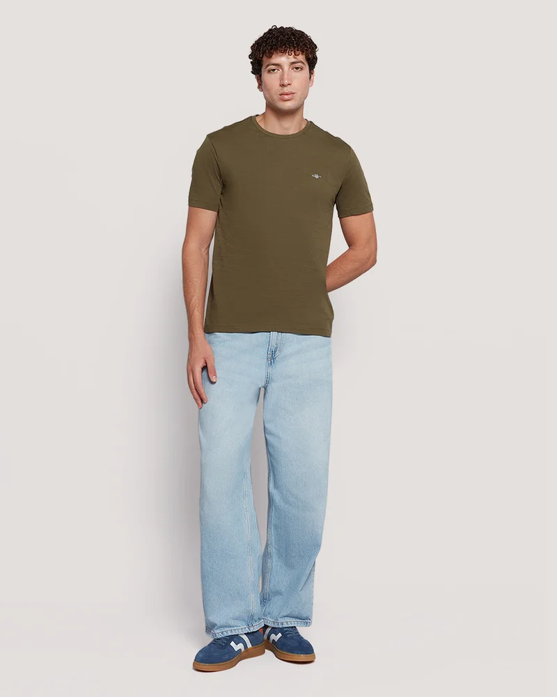 GANT Gant Men’S Short Sleeve Cotton T-Shirt With Shield Logo