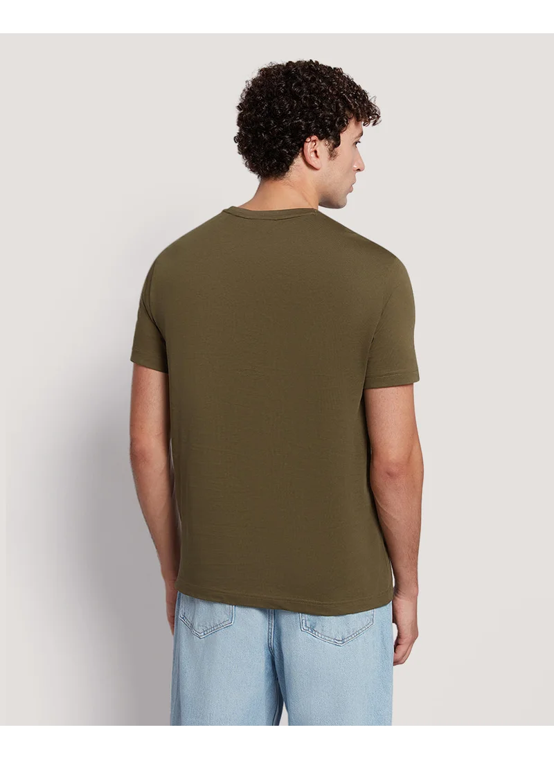 غانت Gant Men’S Short Sleeve Cotton T-Shirt With Shield Logo