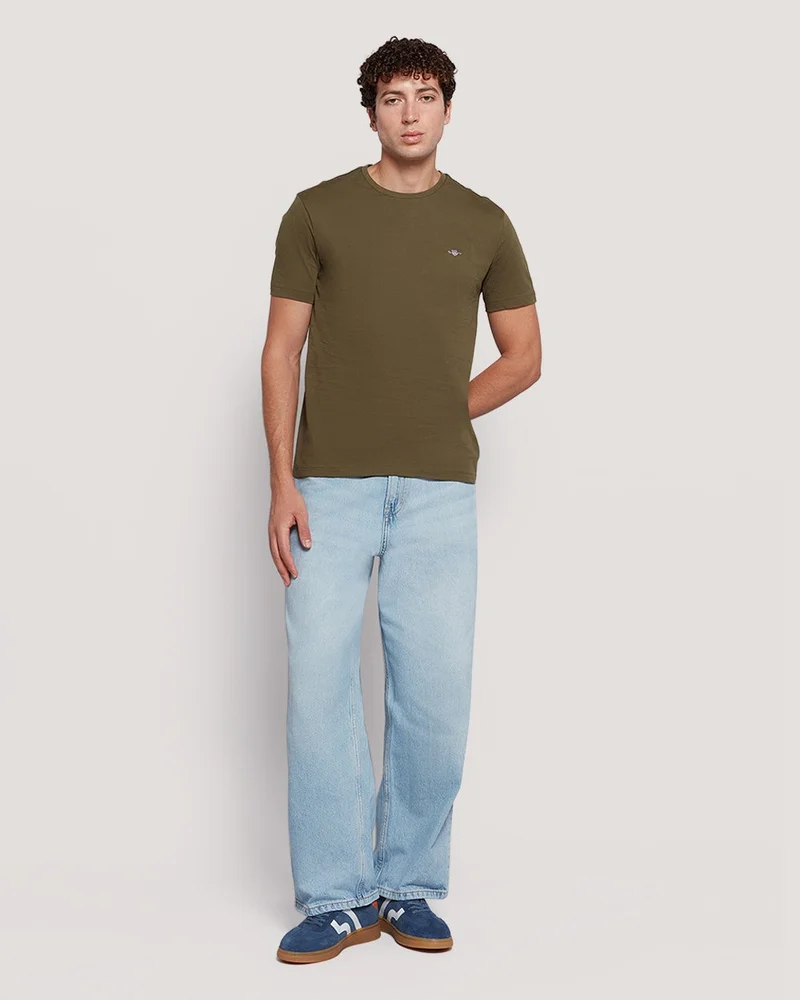 GANT Gant Men’S Short Sleeve Cotton T-Shirt With Shield Logo