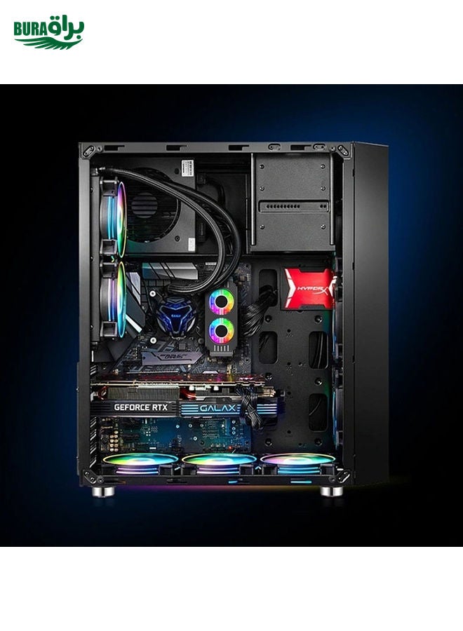 Desktop ARGB Memory Cooler PWM Temperature Control Dual Fan, For DDR / DDR2 / DDR3 / DDR4 / DDR5(White)