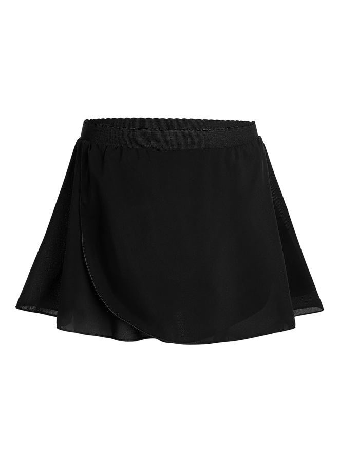 Nokecina Girls Ballet Dance Skirts Size 8-9 Years Old Black Chiffon Tutu Dresses for Christmas Dressing Up Dancewear - Image 1