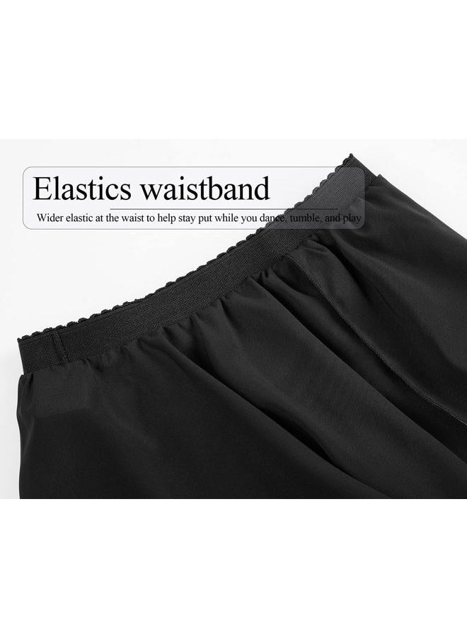 Nokecina Girls Ballet Dance Skirts Size 8-9 Years Old Black Chiffon Tutu Dresses for Christmas Dressing Up Dancewear - Image 4