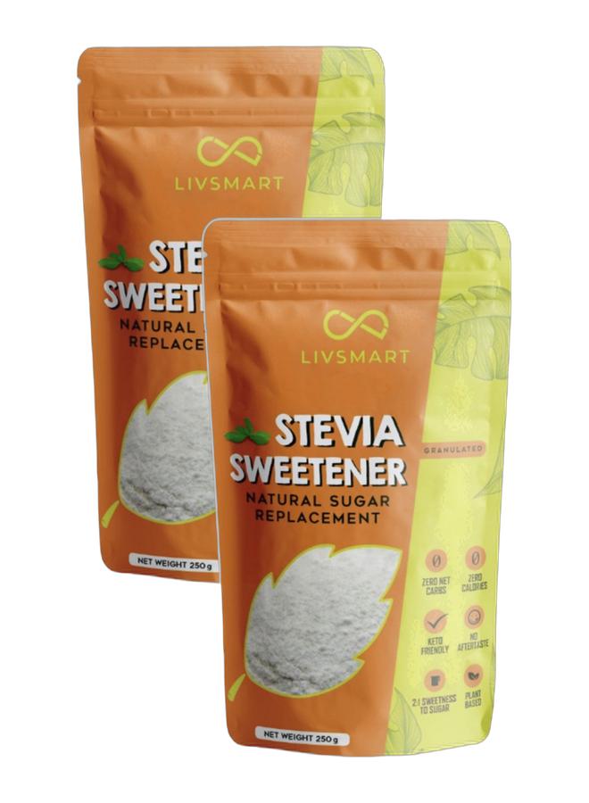 LIVSMART Organic Stevia Sweetener 250g, Pack of 2 - Image 1