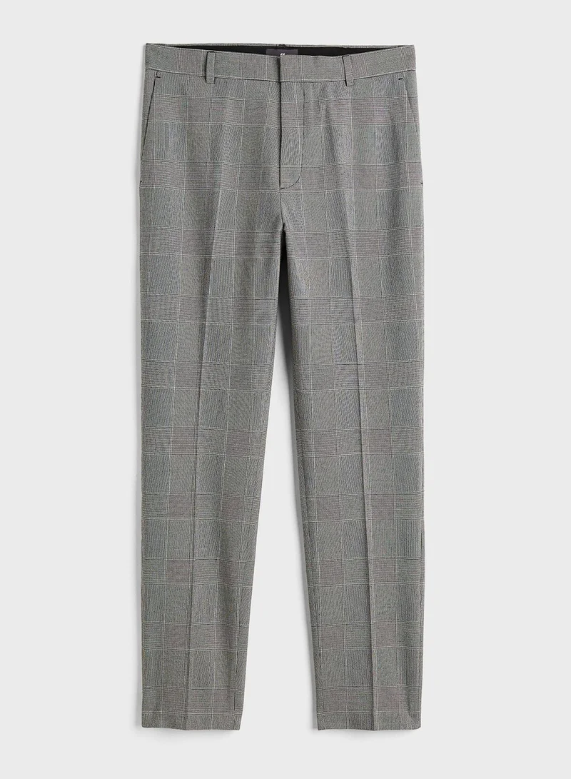H&M Checked Slim Fit Pants