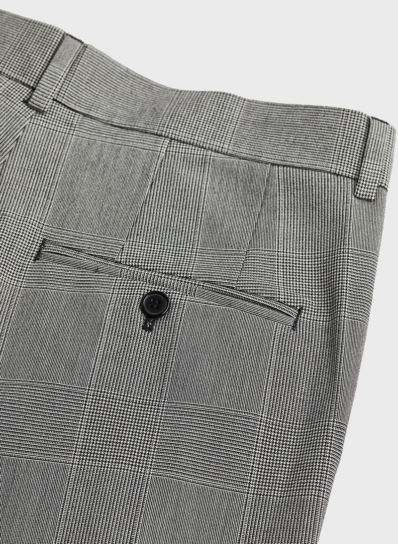 H&M Checked Slim Fit Pants