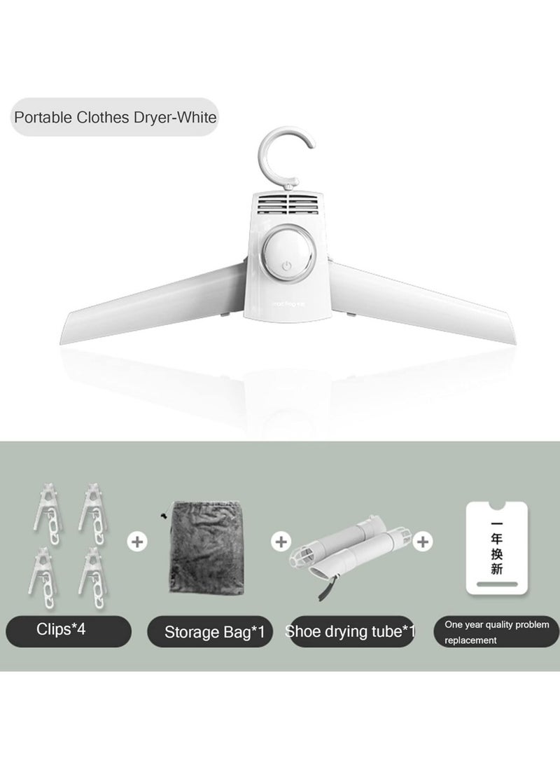 Generic - Electric Portable Dryer for Clothes, Mini Clothes Dryer with Shoe Drying Attachment, Foldable Drying Rack, Super Quiet Motor, and UV Light, Compact Travel Dryers for RV and Apartments - Image 1