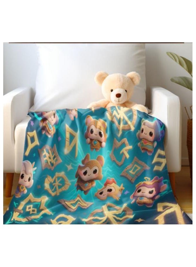 عام بطانية رقيقة من الفانيلا (دافئة ومريحة، ومناسبة للنوم واستخدام الألعاب وإزالة الغبار ومقاومة للرمل) 150 سم * 200 سم - 585 - Image 1