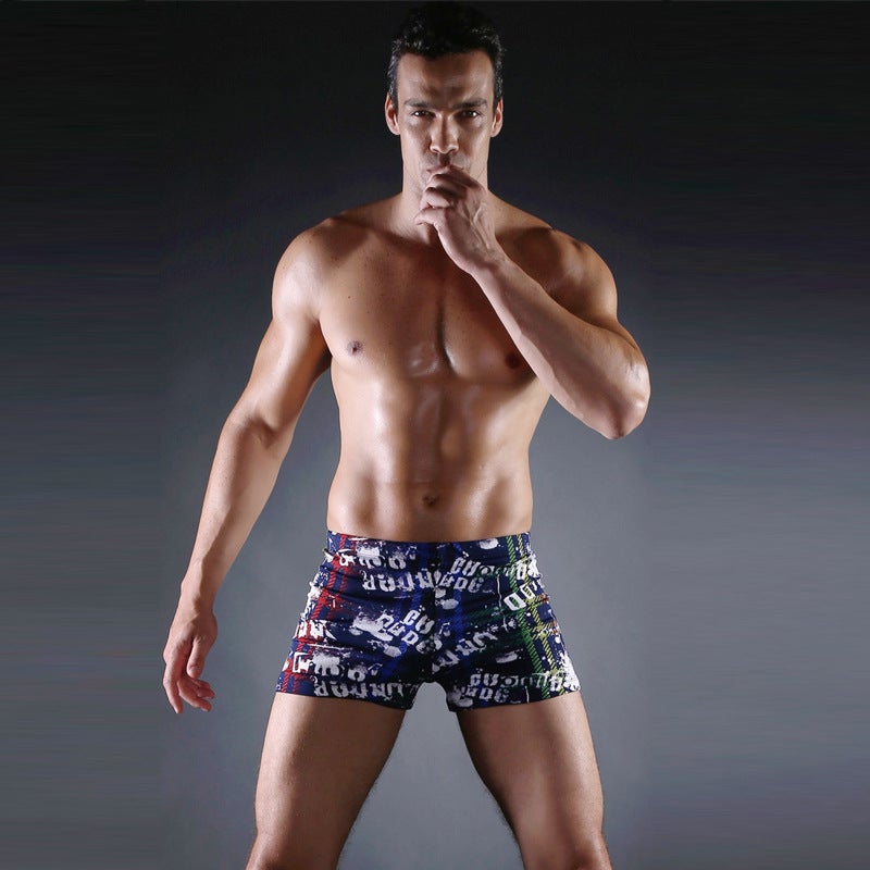 Boxer Swimming Trunks 2025 New Printed Boxer Swimming Trunks Fashionable Men''s Swimsuits Wholesale Men''s Swimming Trunks Factory Ready Stock - Image 4