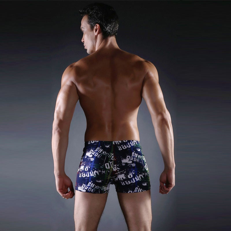 Boxer Swimming Trunks 2025 New Printed Boxer Swimming Trunks Fashionable Men''s Swimsuits Wholesale Men''s Swimming Trunks Factory Ready Stock - Image 5