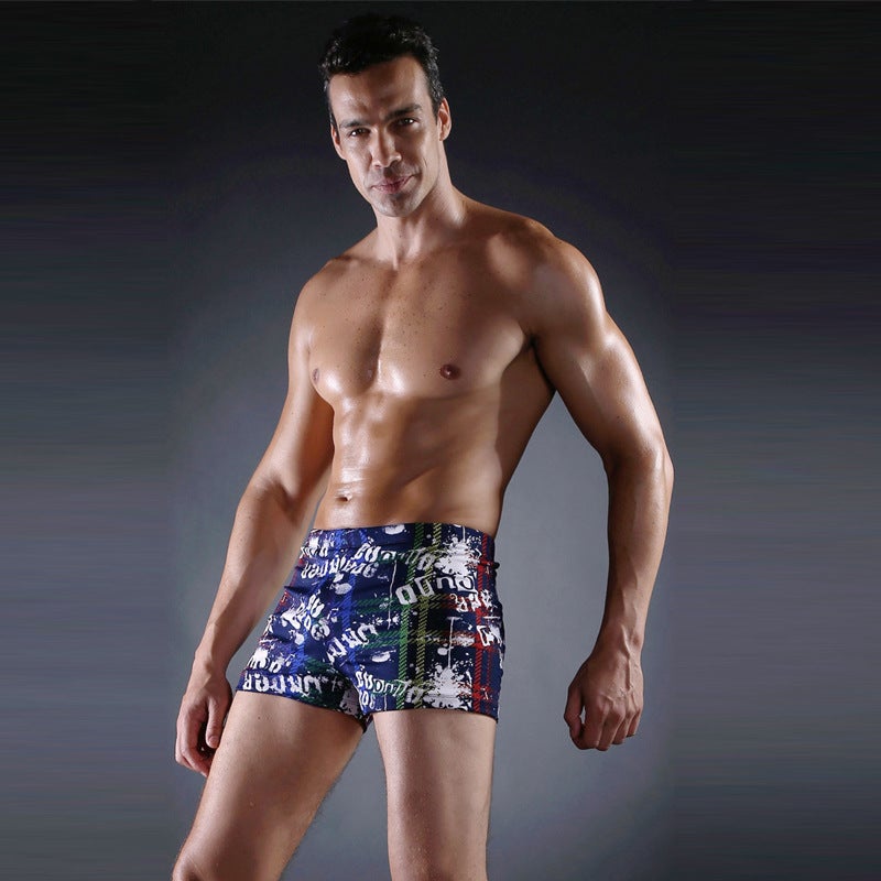 Boxer Swimming Trunks 2025 New Printed Boxer Swimming Trunks Fashionable Men''s Swimsuits Wholesale Men''s Swimming Trunks Factory Ready Stock - Image 3