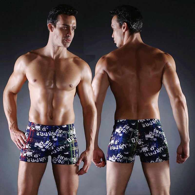 Boxer Swimming Trunks 2025 New Printed Boxer Swimming Trunks Fashionable Men''s Swimsuits Wholesale Men''s Swimming Trunks Factory Ready Stock - Image 1