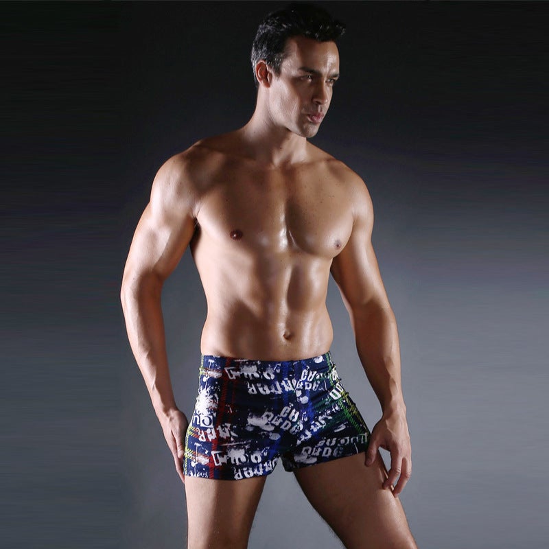 Boxer Swimming Trunks 2025 New Printed Boxer Swimming Trunks Fashionable Men''s Swimsuits Wholesale Men''s Swimming Trunks Factory Ready Stock - Image 2