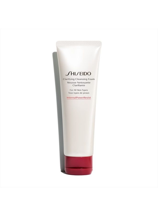 Shiseido Clarifying Cleansing Foam - 125 mL - Cleanses, Balances & Removes Impurities for Smoother, Radiant Complexion - For All Skin Types - Image 1