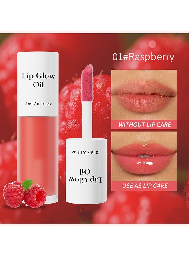 هيلوكيس زيت لمعان الشفاه - غلوس مرطب ملون للشفاه يزيد من حجمها، غير لزج، طويل الأمد، ذو لمعان، بنكهة الفاكهة، رقم 01 توت العليق - Image 2