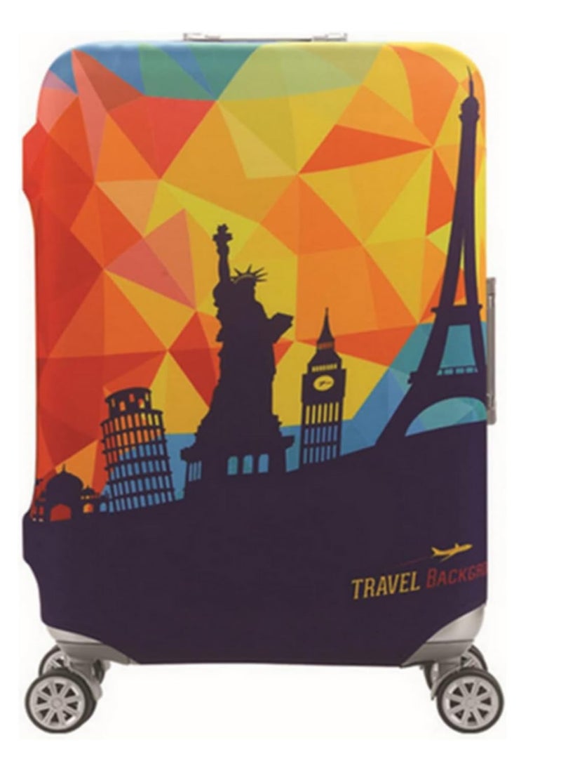 Durable Elastic Luggage Cover for 30-32 Inch Suitcases –Thick Polyester Travel Protective Case, Scratch & Stain Resistant Trolley Cover, Reusable Zipper Bag Protector for Air Travel & Storage - Image 3