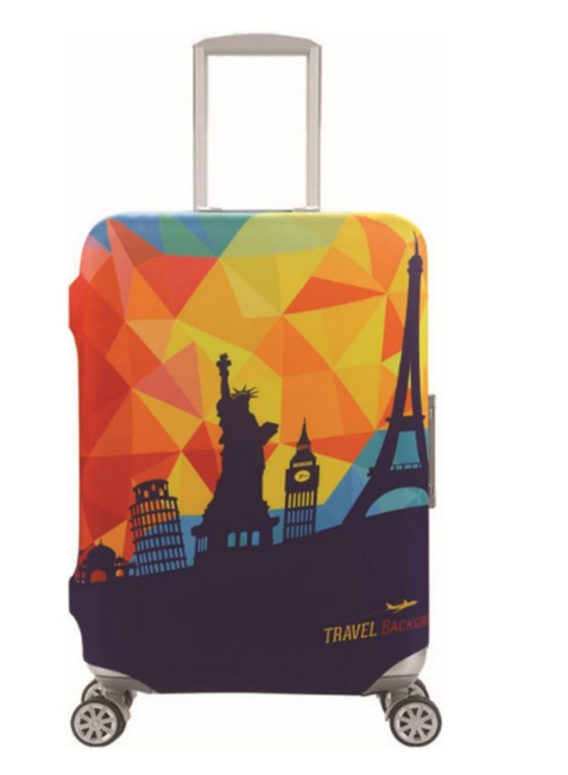 Durable Elastic Luggage Cover for 30-32 Inch Suitcases –Thick Polyester Travel Protective Case, Scratch & Stain Resistant Trolley Cover, Reusable Zipper Bag Protector for Air Travel & Storage - Image 2