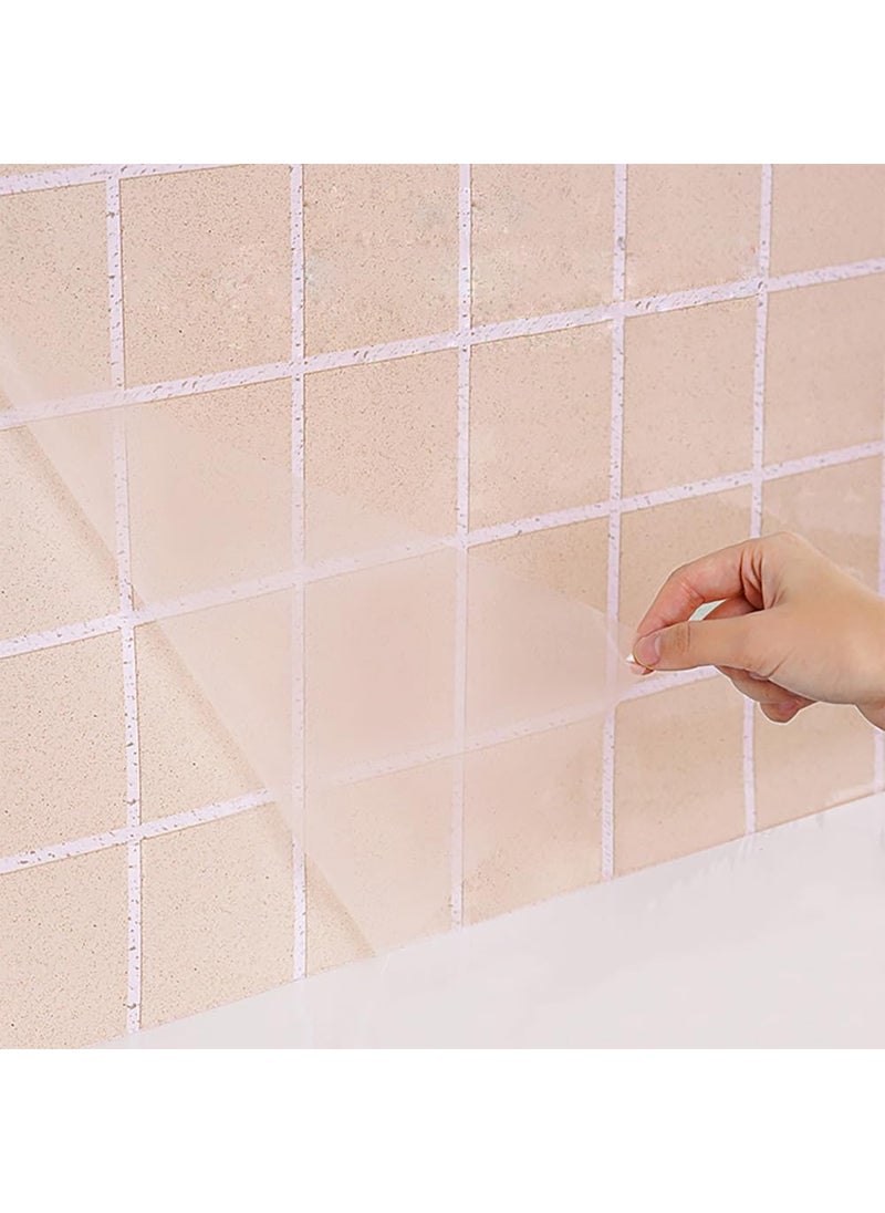 CiCiwind Clear Glossy Self Adhesive Film Covering Removable Protective Film Contact Paper Shelf Drawer Liner Vinyl Transfer Tape Antifouling Fast Clean Roll 177 x 98  - Image 1