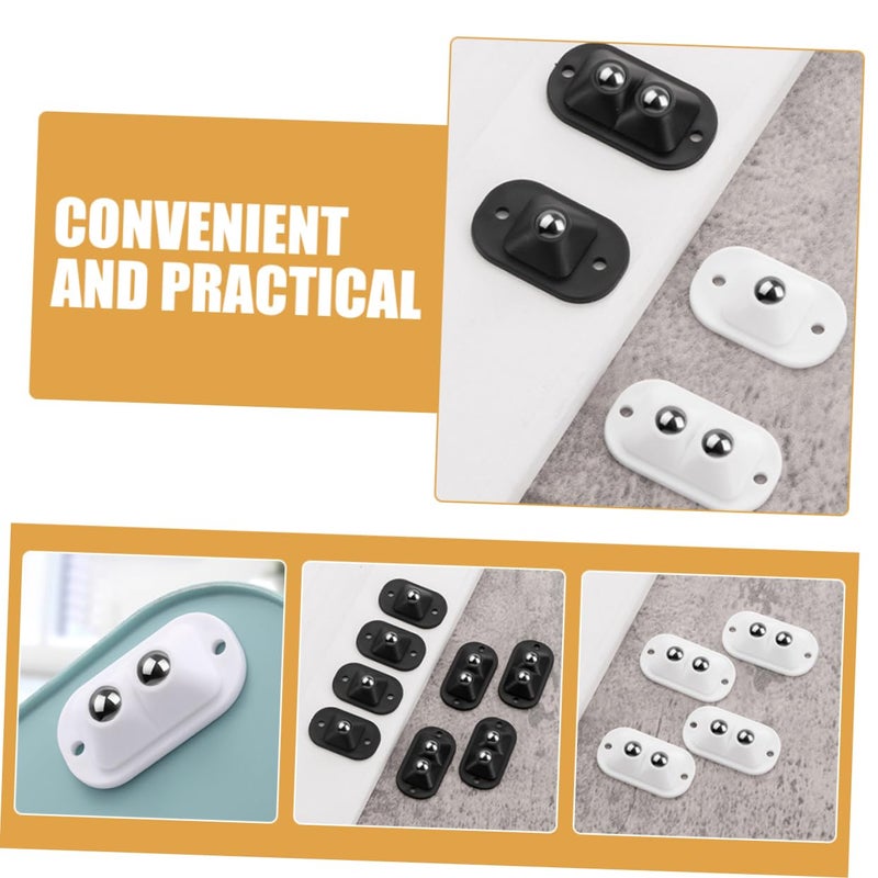 16Pcs Mini Adhesive Caster Wheels For Storage Boxes Trash Bins Smooth Rolling - Image 5