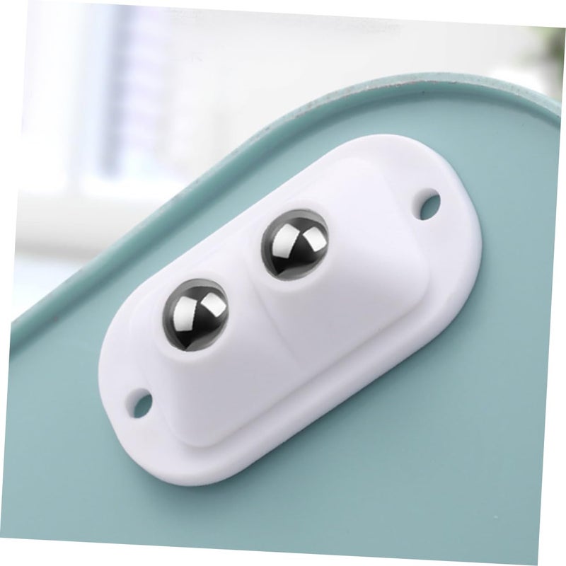 16Pcs Mini Adhesive Caster Wheels For Storage Boxes Trash Bins Smooth Rolling - Image 4