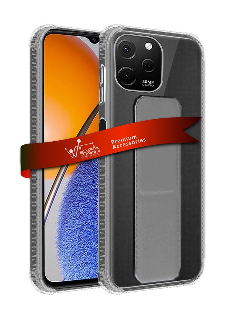 Wtech TPU Hand Grip Air Pillow Case Cover For Huawei Nova Y61 4G 2022 Clear/Grey - Image 1