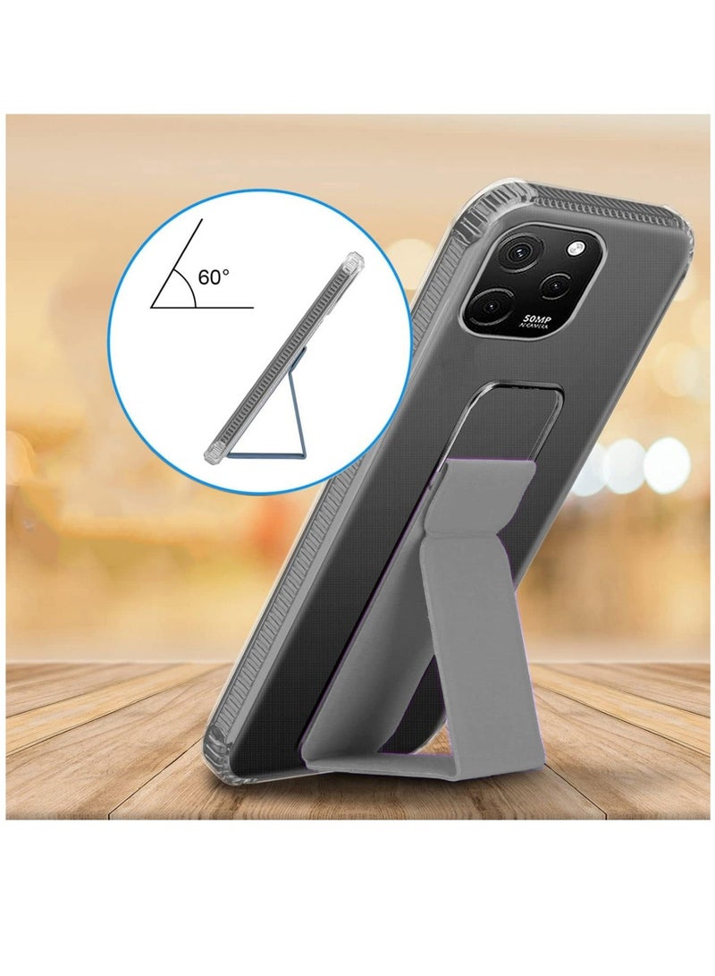 Wtech TPU Hand Grip Air Pillow Case Cover For Huawei Nova Y61 4G 2022 Clear/Grey - Image 3