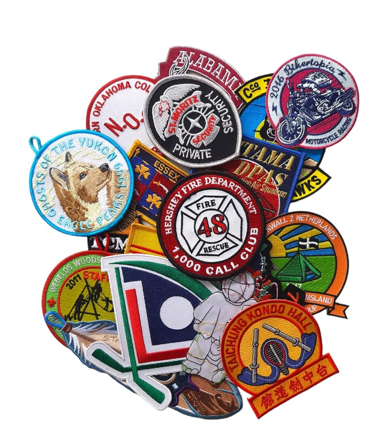 PINACO INDIA Random Assorted Styles Embroidered Patches Cloth Sticker Patches for Clothing Applique Patches for Clothes Applique for Clothes Dress Hat Jeans 10