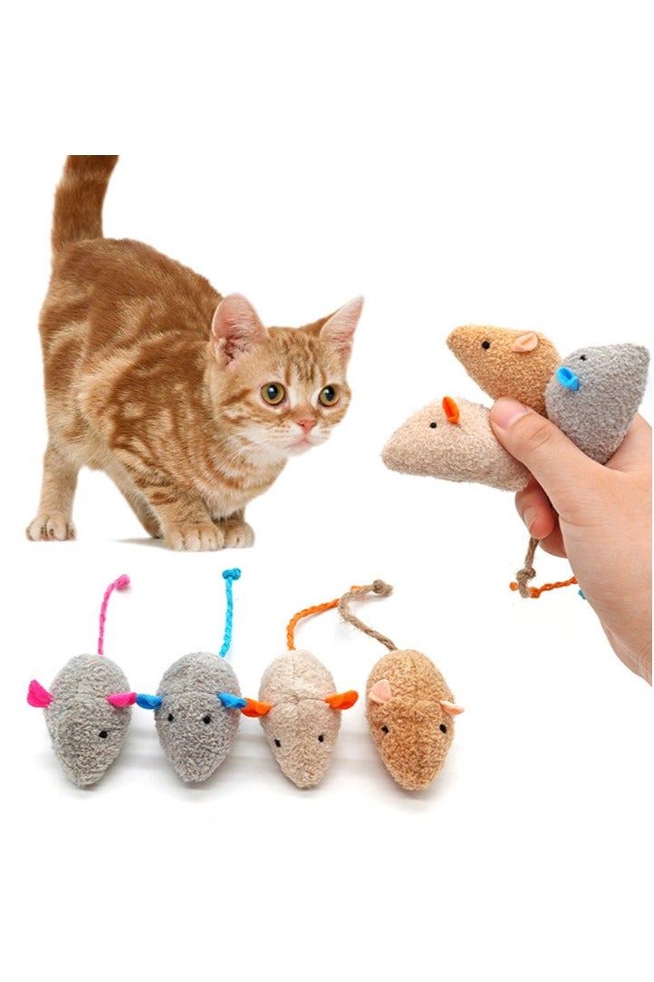 Cat Pet Toys Interactive Mouse Toys Plush Colorful Catnip Chew Toys for Cat Amusement 3PCS - Image 5