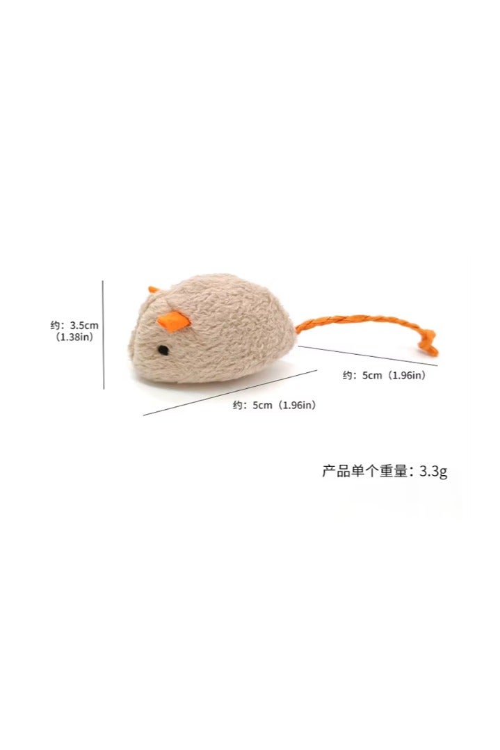 Cat Pet Toys Interactive Mouse Toys Plush Colorful Catnip Chew Toys for Cat Amusement 3PCS - Image 4