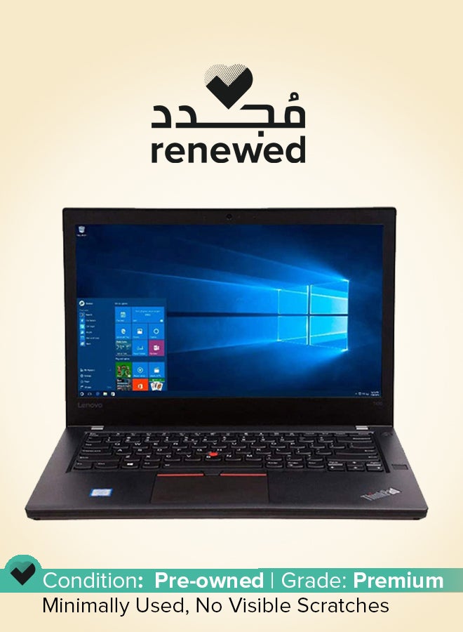 لينوفو مُجدد - لابتوب ثينك باد T470 بشاشة مقاس 14 بوصة ومعالج إنتل كور i5 من الجيل السادس ومزود بذاكرة رام سعة 32 جيجابايت ومحرك أقراص SSD سعة 512 جيجابايت وبطاقة رسومات إنتل بدقة عالية الوضوح أسود - Image 1